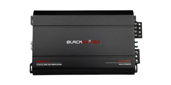 BlackSpider BSA20.4 20000W 4 Channel Amplifier • BlackSpider