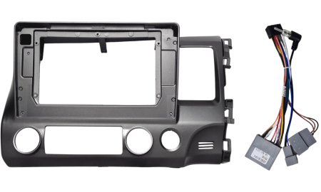Honda Civic 2008 10.1" Trimplate with SWC Harness
