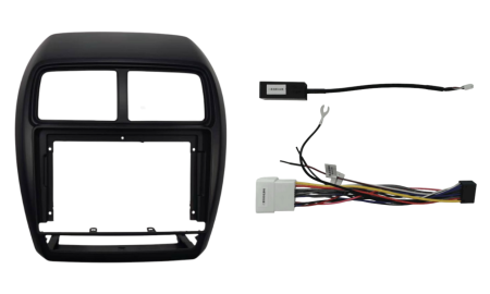 Mitsubishi ASX 2021 10.1" Trimplate with SWC Harness