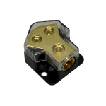 BlackSpider 1-In 2-Out Gold-Plated Distribution Block
