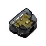 BlackSpider 1-In 3-Out Gold-Plated Car Audio Power Distribution Block