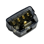 BlackSpider 1-In 4-Out Gold-Plated Distribution Block