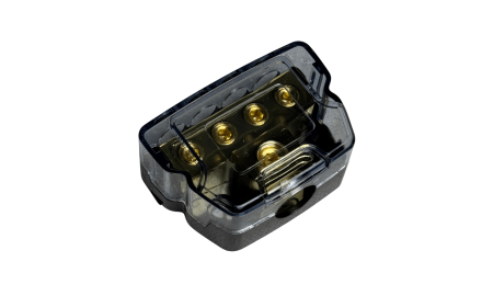 BlackSpider 1-In 4-Out Gold-Plated Distribution Block