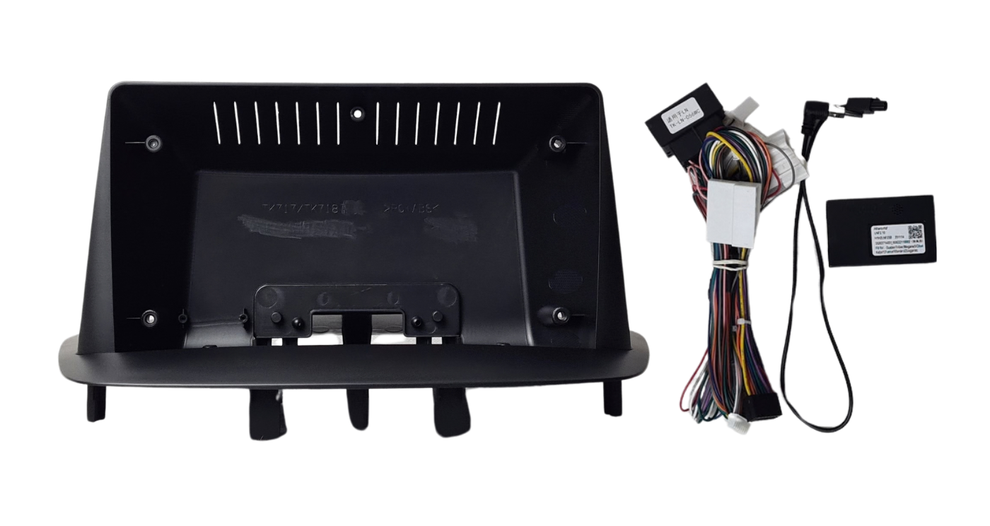 12-887-1 Renault Megane 3 / Fluence 2009+ 9" Trimplate with SWC Canbus and Harness - Image 1